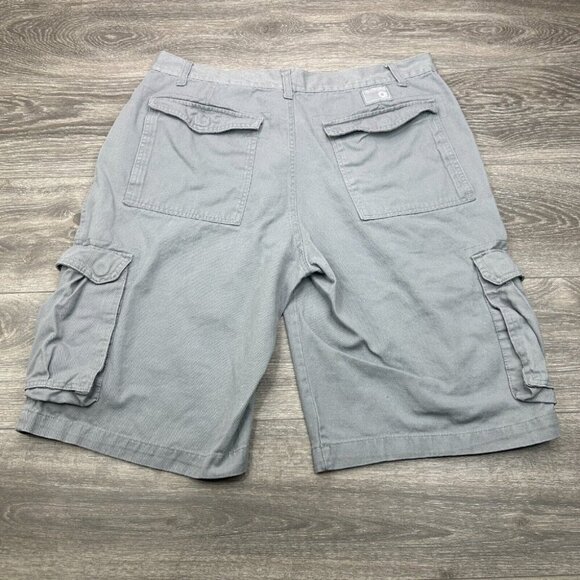Akademiks Cargo Shorts Men's Size 40 (Actual 36) Gray Y2K Hip Hop Skater Baggy - Picture 8 of 16